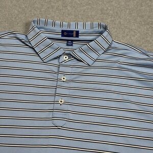 Stitch Golf Polo Shirt Mens 2XL XXL Performance Stretch Relaxed Fit Blue Sports